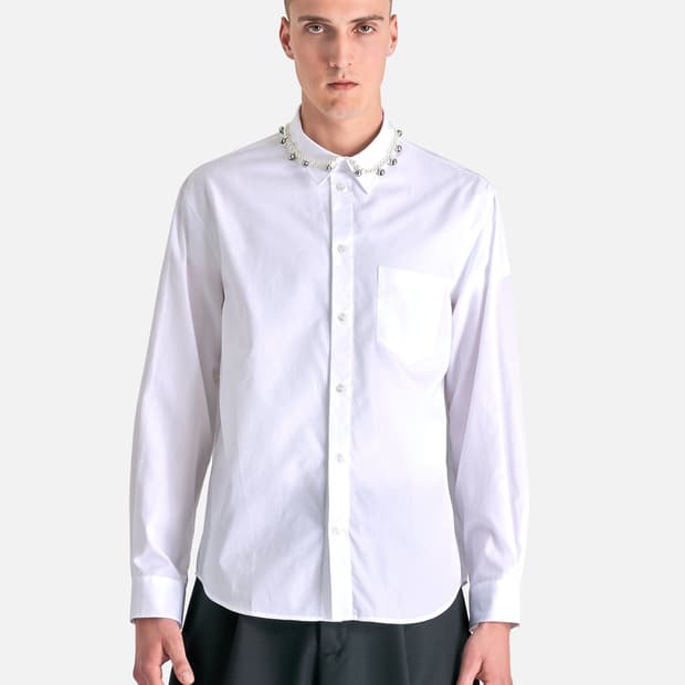 시몬로샤 비드 벨 클래식 핏 셔츠 XL