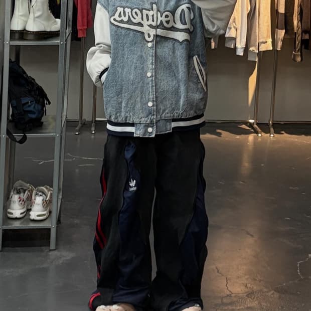 LA 다저스 데님 바시티 자켓 A2836