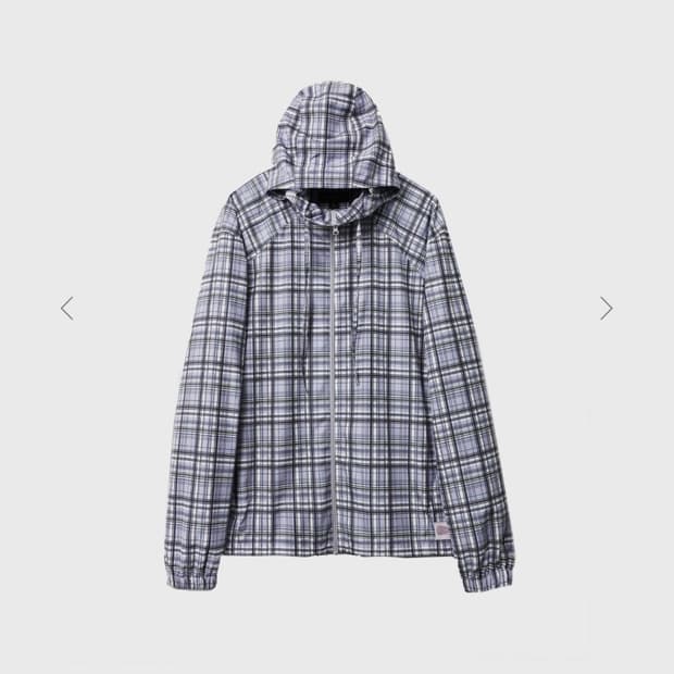 999휴머니티 check light hooded jacket 2