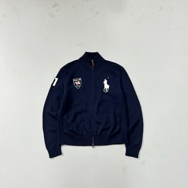 폴로 랄프로렌 잉글랜드 빅포니 니트집업 
