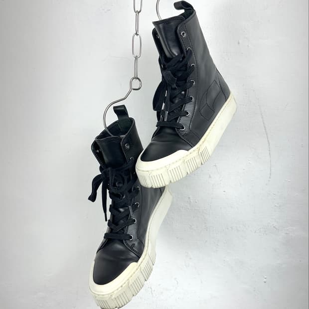 Pierre Hardy Leather Platform High-Top S