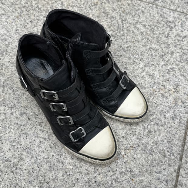 Ash 아쉬 웨지힐 스니커즈 블랙 37 235 240
