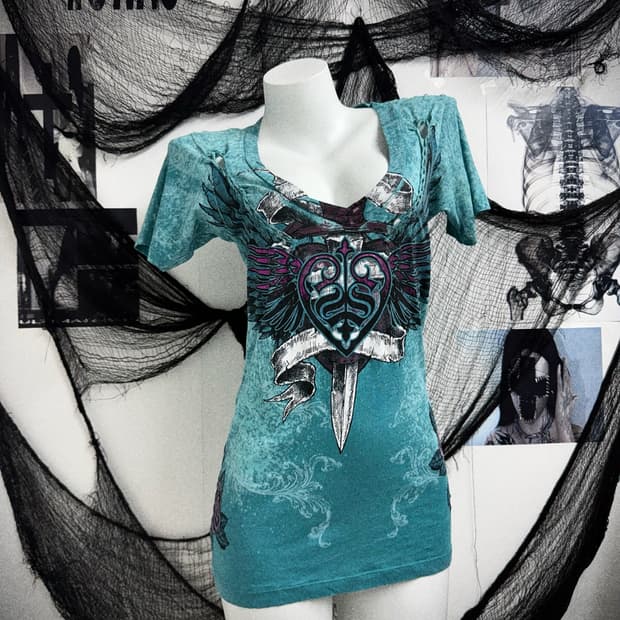 00s grunge mood halfsleeve