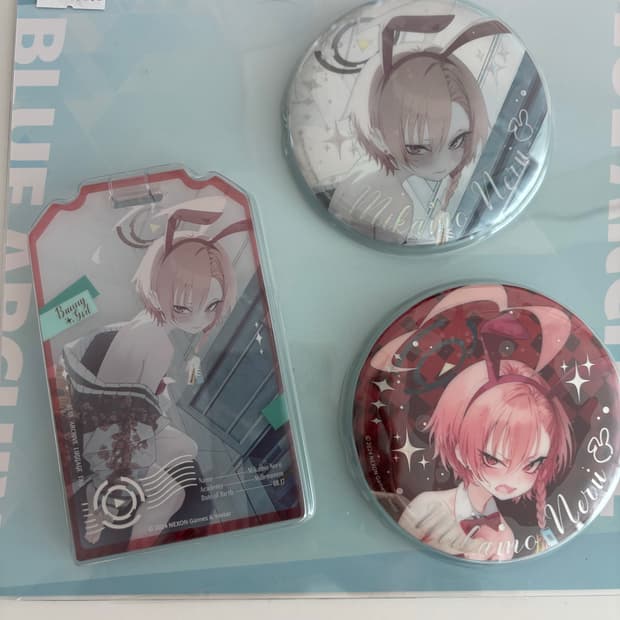 블루 아카이브 바니걸 뱃지 카드 세트 + 서비스