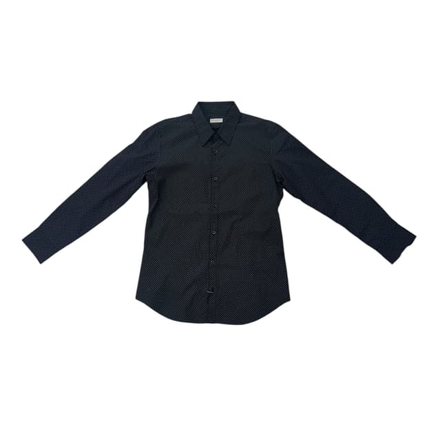 드리스 반 노튼 마이크로 패턴 셔츠