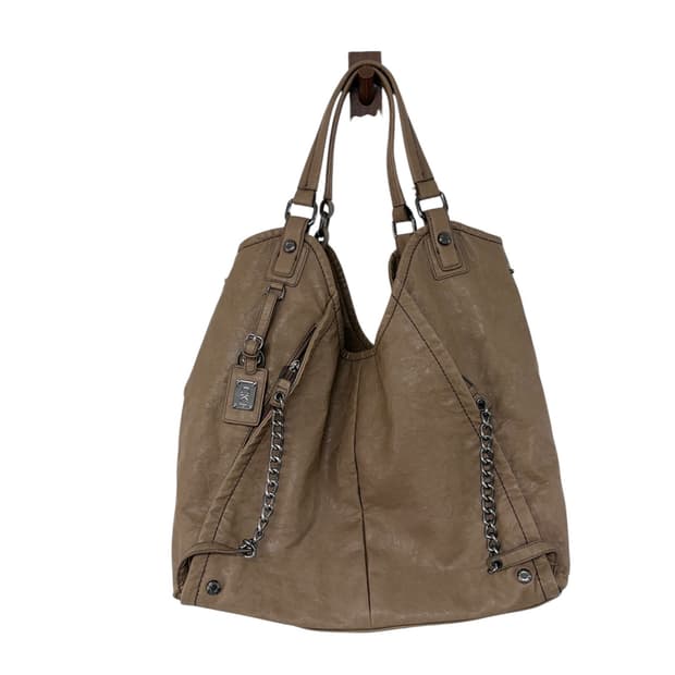 Ckj 레더 브라운 호보백