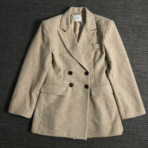 빈티지 우먼스 더블 하프 코트o 3807