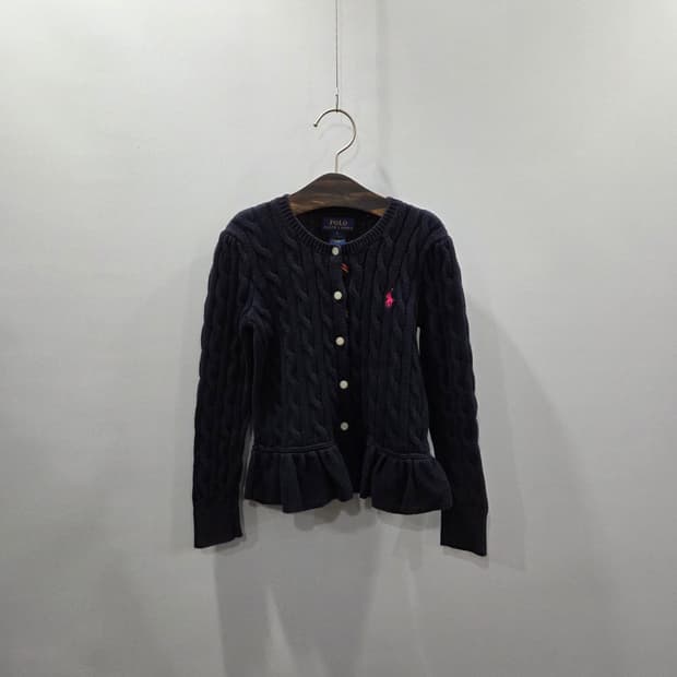 폴로랄프로렌 여아 케이블 니트 가디건 네이비 5