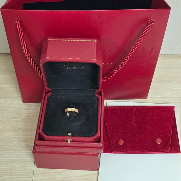 까르띠에 러브링 다이아 핑크골드 47호 새상품