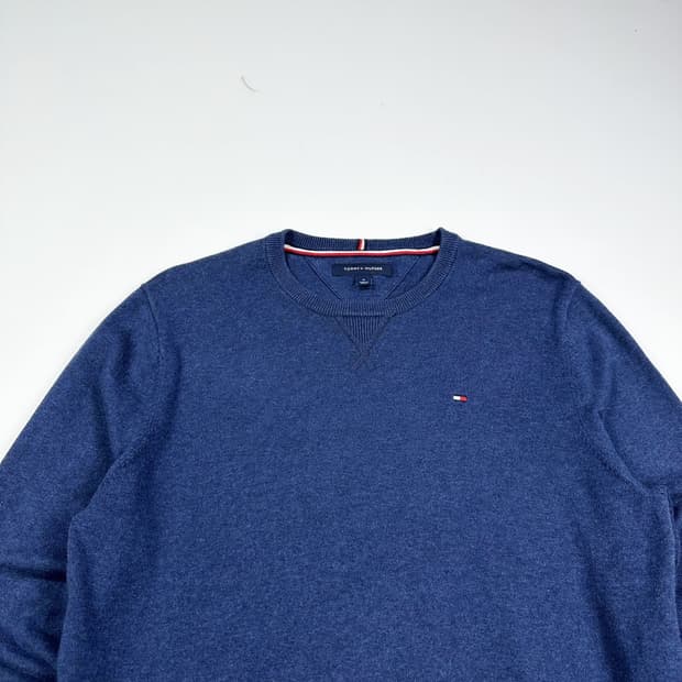 타미힐피거 플래그 다크 블루 니트 (M)