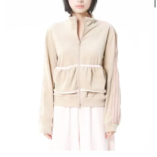 오스하이 넥 코르셋 집업 베이비 모카