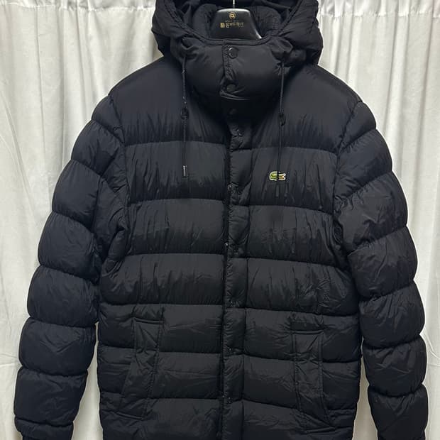 no.109 라코스테 블랙 패딩 점퍼 L 상태 좋음
