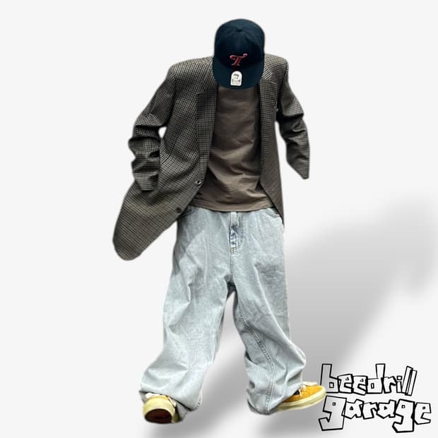 닥스 투버튼 체크 블레이저