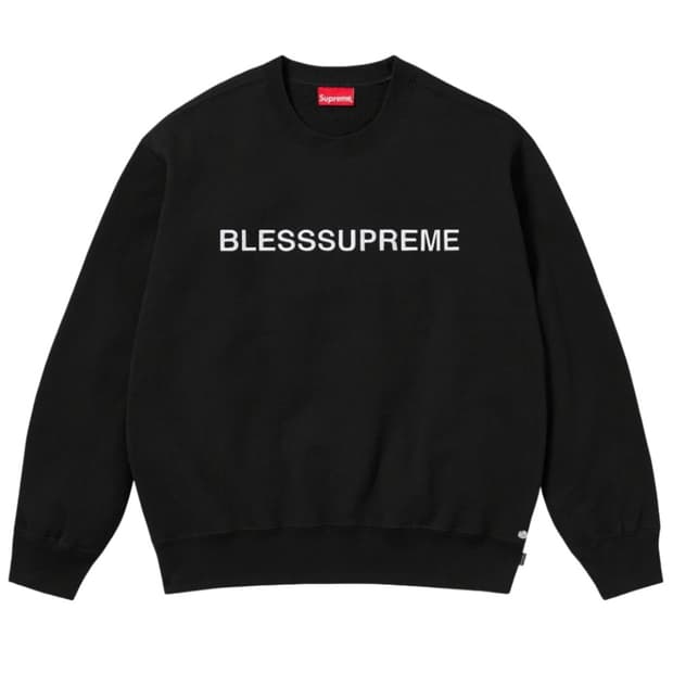슈프림 블레스 크루넥 블랙