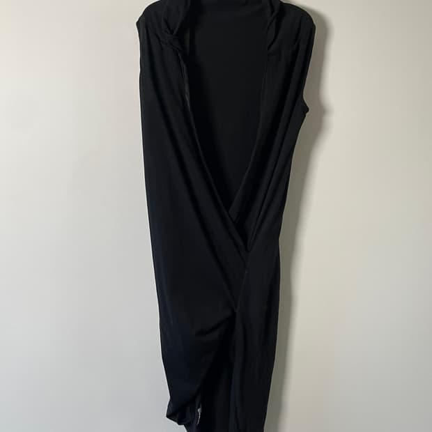 12AW 릭오웬스 드레이프 롱 슬리브리스 원피스 (on.926)  