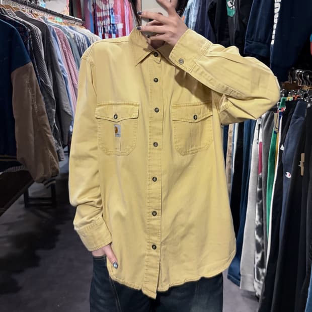 [IM] Carhartt 칼하트 투포켓 워크 셔츠 옐로우