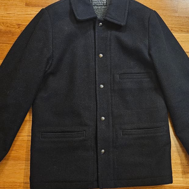 j crew 하프코트 블랙 S