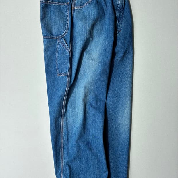 CIOTA 시오타 11.5oz 페인터 팬츠 미디엄 다크 블루 데미지