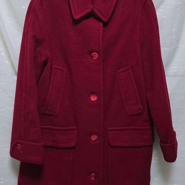 버버리 레드 울코트