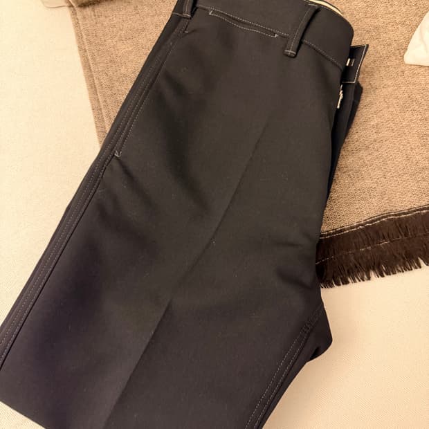 르메르 스트레이트 레그 팬츠 블랙 46