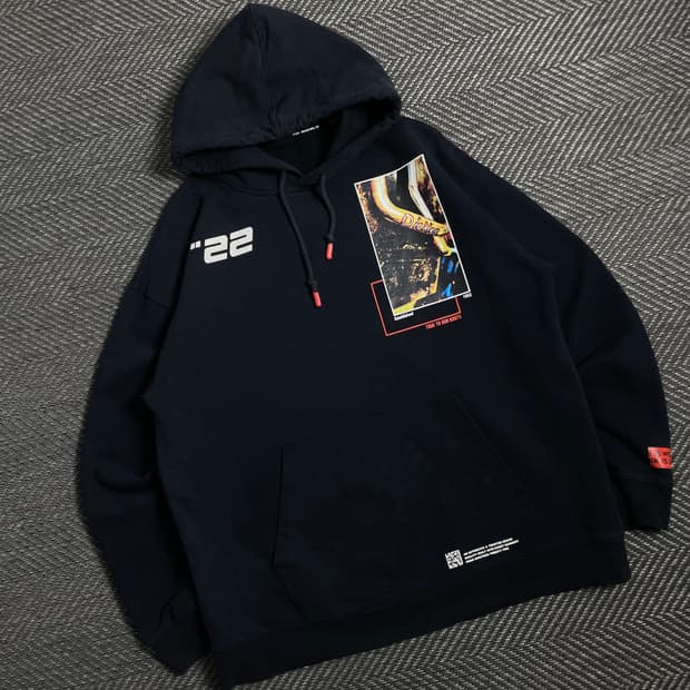 00s 디키즈 패치워크 그래픽 박시핏 후드 티셔츠y 4777