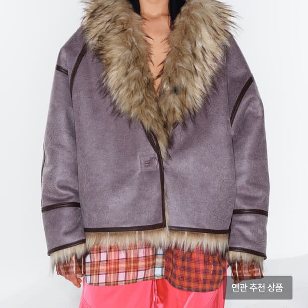 오픈와이와이 open yy 리버서블 퍼자켓 새상품