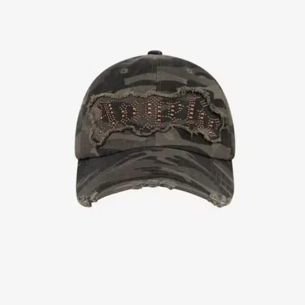 2000아카이브 카모 데미지 볼캡 