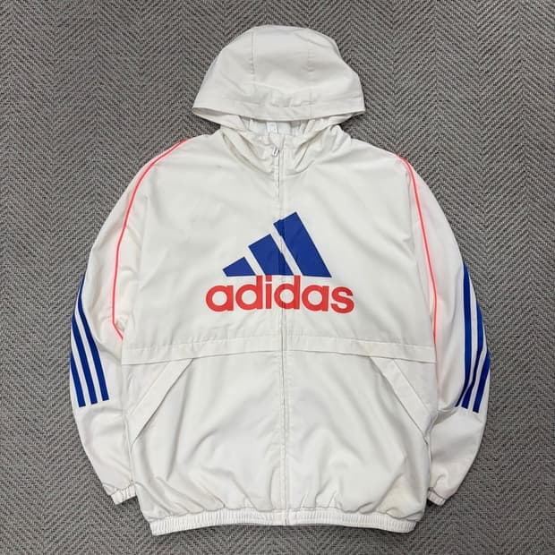 아디다스 빅로고 삼선 바람막이 v1356