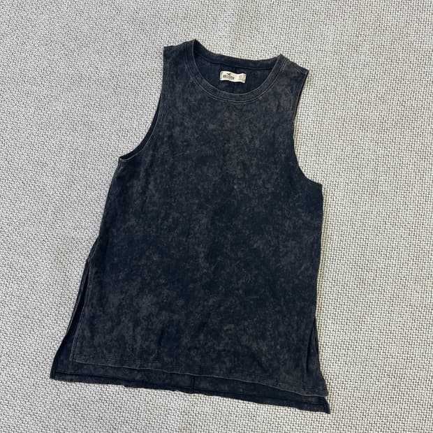 XS 홀리스터 빈티지 워시드 민소매0330D