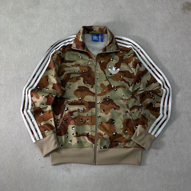 100 아디다스 카모 트랙탑 져지