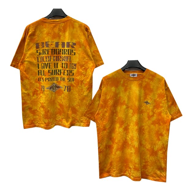 90s Bear Surf Boards 타이다이 빈티지 반팔티 2XL