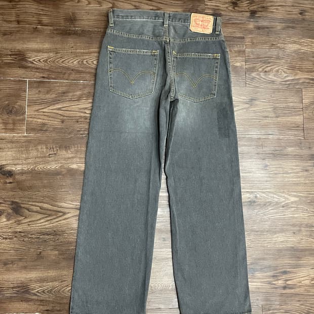 00s 리바이스 569 흑청 데님 팬츠 