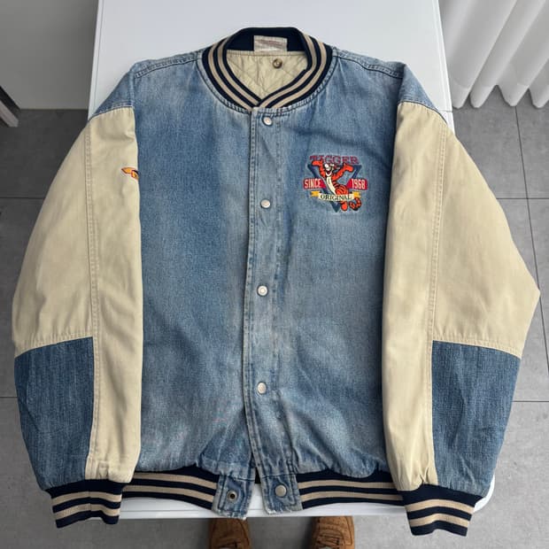 디즈니 티거 데님 바시티 자켓 