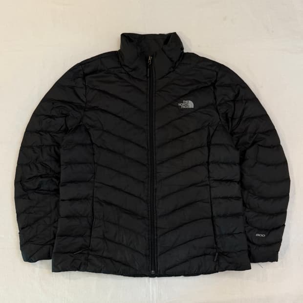 노스페이스 해외판 800필 다운 경량패딩 블랙