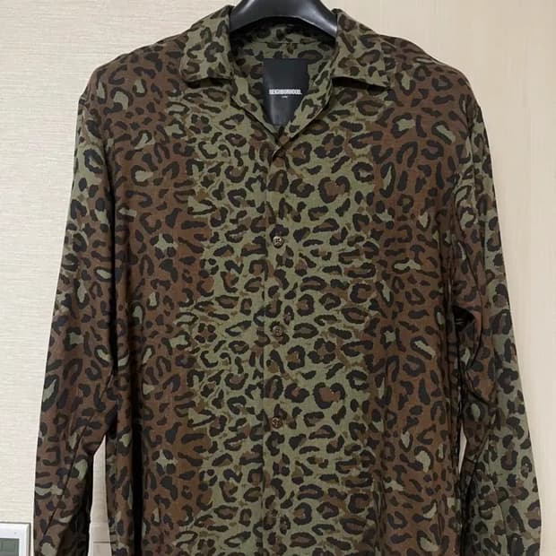네이버후드 레오파드 셔츠 L