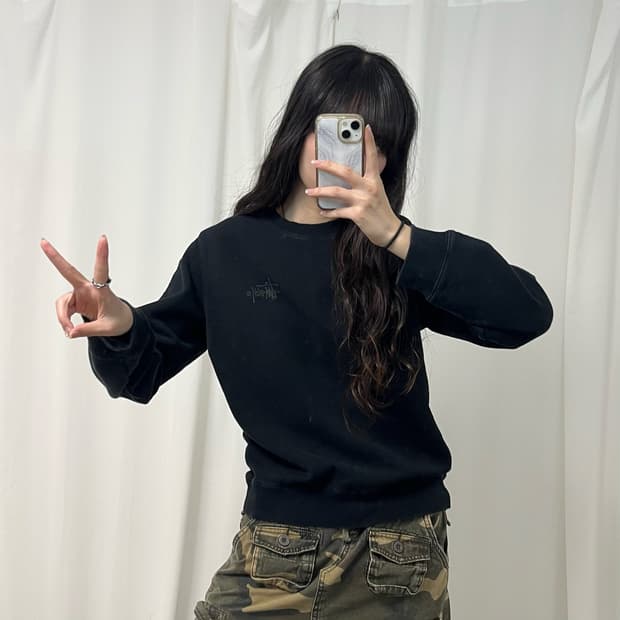 Stussy black sweatshirt 
