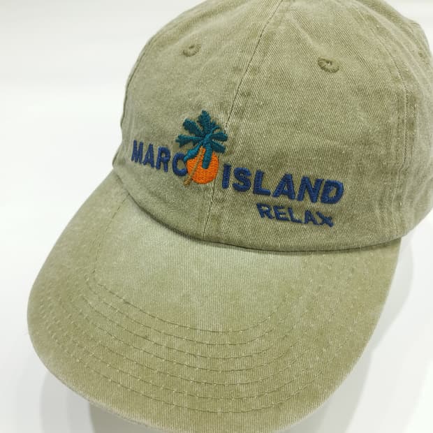 Marco Island Palm Vintage Cap P1495