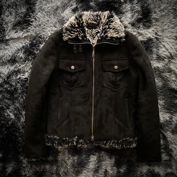 Semantic Design suede fur jacket 