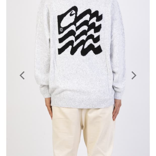  WAVY STATE SWEATER 애쉬헤더 니트 블랙 판매합니다