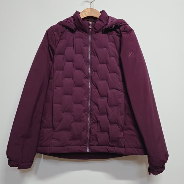밀레 여성용 퍼플 구스다운패딩 점퍼95
