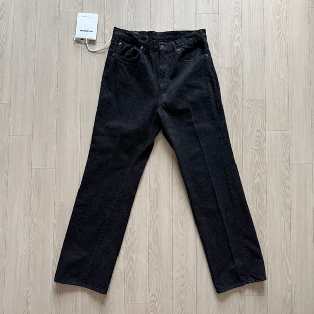 캡틴선샤인 스케이트 슈컷 데님 팬츠 블랙 원워시 32