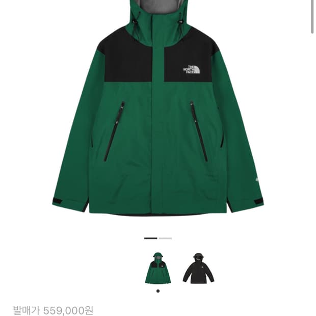 노스페이스 고어텍스 마운틴 3L 자켓 클래식 그린 S