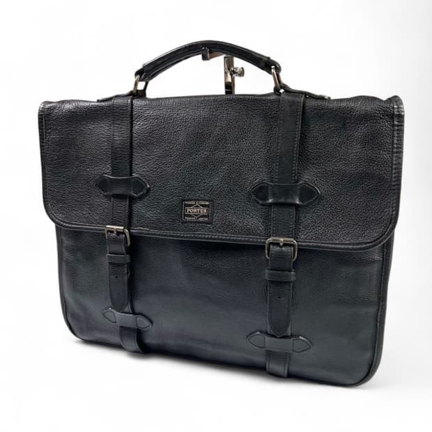 요시다 포터 소가죽 브리프케이스