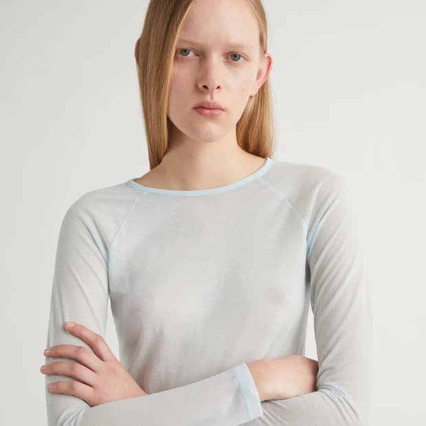 (XS,S,M)팔로마울 no.1853 hiro 롱슬리브/라이트블루