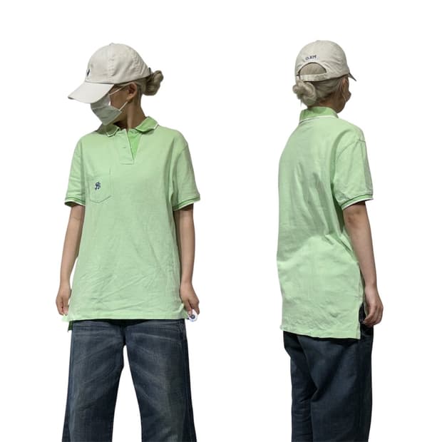 폴로 랄프 로렌 그린 카라 반팔티 M