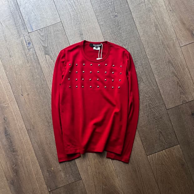 Stud Red Long Sleeve