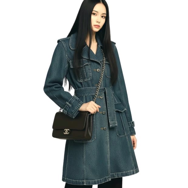 L.G.B 여성 데님 코트