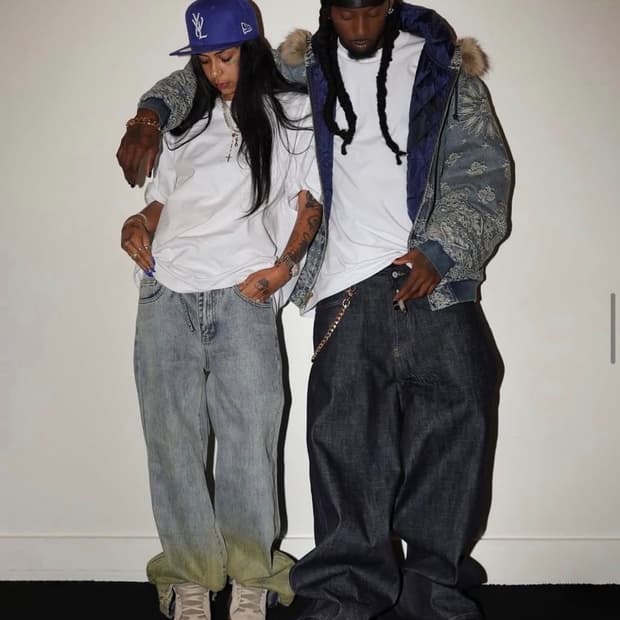 노페이스 스튜디오 제페니즈 루즈핏 데님 l