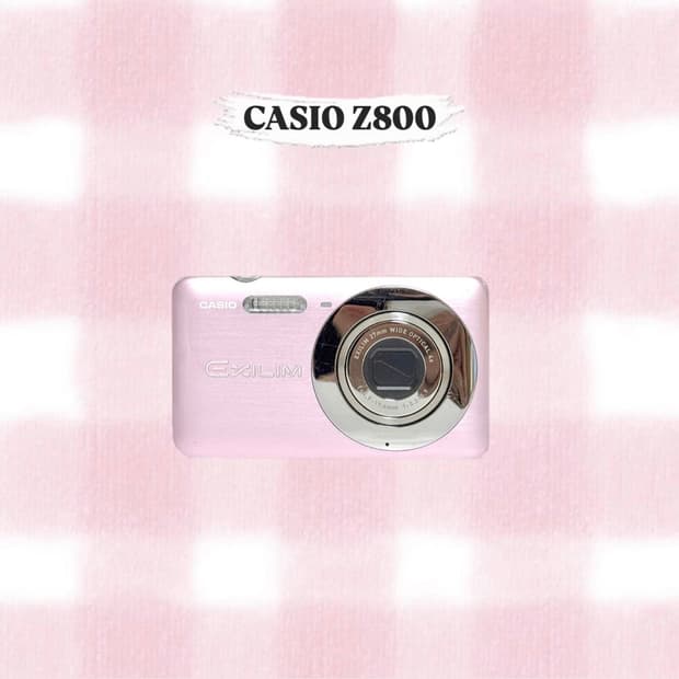 카시오 엑슬림 Z800 베이비핑크 빈티지디카