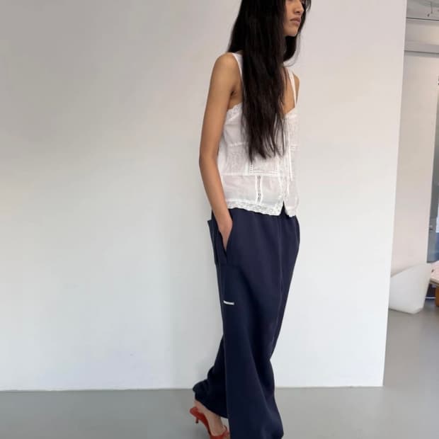Basic sweat pants ver.2 (navy)